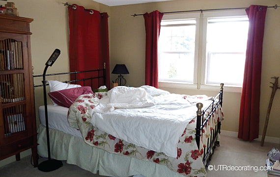 Before-and-after bedroom makeover